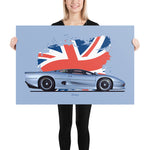 Load image into Gallery viewer, Poster of 1992 Jaguar XJ220 - Silver - Origin series
