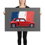 Load image into Gallery viewer, Poster of 1979 Renault 5 Turbo - Red - Origin series
