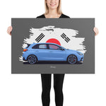 Load image into Gallery viewer, Poster of 2018 Hyundai i30N - Blue - Origin series
