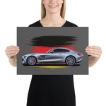 Load image into Gallery viewer, Poster of 2016 Mercedes-AMG GT - Silver - Origin series
