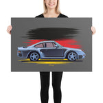 Load image into Gallery viewer, Poster of 1988 Porsche 959S - Silver - Origin series
