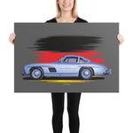 Load image into Gallery viewer, Poster of 1954 Mercedes-Benz 300SL Gullwing - Silver - Origin series
