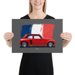 Load image into Gallery viewer, Poster of 1979 Renault 5 Turbo - Red - Origin series
