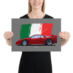 Load image into Gallery viewer, Poster of 1987 Ferrari F40 - Red - Origin series
