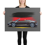 Load image into Gallery viewer, Poster of 2010 Audi R8 V10 Spyder - Brown - Origin series
