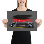 Load image into Gallery viewer, Poster of 2010 Audi R8 V10 Spyder - Brown - Origin series
