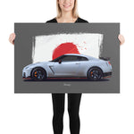 Load image into Gallery viewer, Poster of 2017 Nissan GT-R Nismo - White - Origin series
