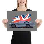 Load image into Gallery viewer, Poster of 1964 Aston Martin DB5 - Silver - Origin series
